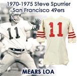 1970-75 Steve Spurrier San Francisco 49ers Game Worn Road Jersey (MEARS LOA)