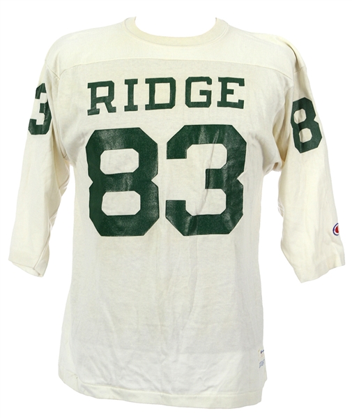 1980s Saunders #83 Ridge Game Worn Football Jersey (MEARS LOA)