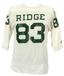 1980s Saunders #83 Ridge Game Worn Football Jersey (MEARS LOA)