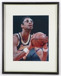 1980s Kareem Abdul Jabbar Los Angeles Lakers Signed 12" x 15" Framed Photo (JSA)