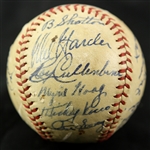 1944 Cleveland Indians Team Signed OAL Harridge Baseball w/ 21 Signatures Including Ken Keltner, Roy Cullenbine & More (JSA)