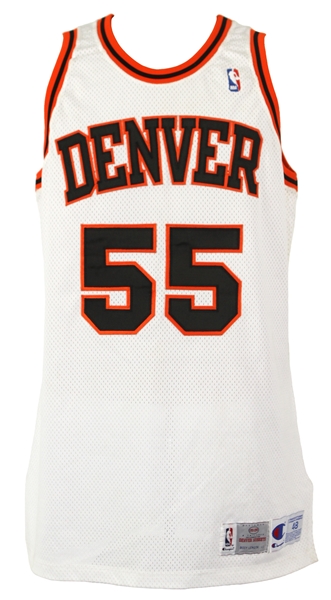 1993-94 Dikembe Mutombo Denver Nuggets Throwback Jersey (MEARS LOA)