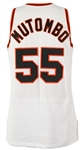 1993-94 Dikembe Mutombo Denver Nuggets Throwback Jersey (MEARS LOA)