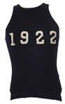 1922 Black Game Worn Wright & Ditson Basketball Jersey (MEARS LOA)