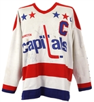 1982-83 Rod Langway Washington Capitals Dual Signed Game Worn Road Jersey (MEARS LOA/JSA)