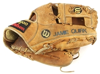 1980s Jamie Quirk Kansas City Royals Game Used Wilson Fielders Mitt (MEARS LOA)