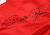 1984-86 Pete Rose Cincinnati Reds Signed Game Worn Windbreaker (MEARS LOA/JSA)