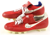 1987-88 Bill Buckner California Angels Signed Nike Cleats (MEARS LOA/JSA)