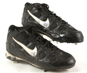 1998 John Franco New York Mets Game Worn Nike Cleats (MEARS LOA)