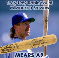 1986-89 Robin Yount Milwaukee Brewers Signed Louisville Slugger Professional Model Game Used Bat (MEARS A9 / JSA)