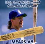 1986-89 Robin Yount Milwaukee Brewers Signed Louisville Slugger Professional Model Game Used Bat (MEARS A9 / JSA)