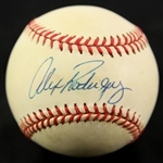 1995-99 Alex Rodriguez Seattle Mariners Signed OAL Budig Baseball *JSA*