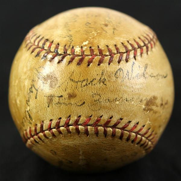1934 Brooklyn Dodgers Multi Clubhouse Signed Baseball w/ 23 Signatures Including Casey Stengel, Hack Wilson, Al Lopez & More 