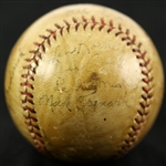 1934 Brooklyn Dodgers Multi Clubhouse Signed Baseball w/ 23 Signatures Including Casey Stengel, Hack Wilson, Al Lopez & More 