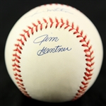 1990-92 Robin Yount Paul Molitor Jim Gantner Milwaukee Brewers Multi Signed OAL Brown Baseball (JSA)