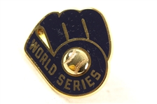 1982 Milwaukee Brewers World Series Press Lapel Pin