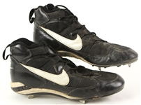 1996 Ron Karkovice Chicago White Sox Game Worn Nike Cleats (MEARS LOA)