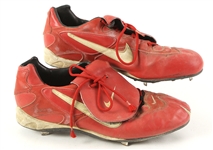 1996 Lee Smith Cincinnati Reds Game Worn Nike Cleats (MEARS LOA)