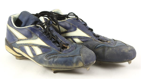 1996-97 Bernard Gilkey New York Mets Game Worn Reebok Cleats (MEARS LOA)
