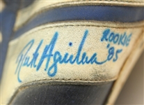 1985 Rick Aguilera New York Mets Signed Game Worn Pro Keds Cleats (MEARS LOA/JSA) Rookie Season