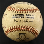 1995 (September 6) Cal Ripken Jr. Baltimore Orioles Signed OAL Budig Camden Yards Game Used Baseball (MEARS LOA/JSA) Ripkens 2,131st Consecutive Game