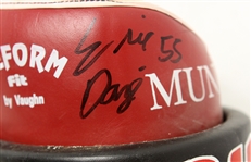1995-2004 Eric Daze Chicago Blackhawks Signed Game Worn Vaughn Glovees (MEARS LOA/JSA)