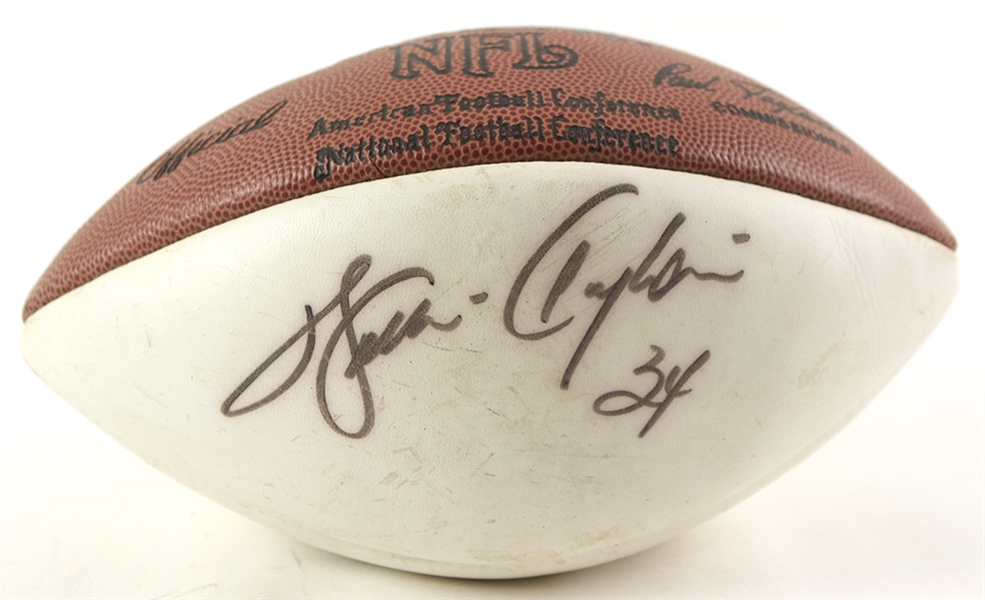 1980s Walter Payton Chicago Bears Signed Football *JSA*