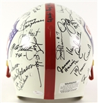 1980's QB Legends Multi Signed Full Size Football Helmet w/ 30 Signatures Including Johnny Unitas, Otto Graham, Sonny Jurgensen, Len Dawson & More *JSA Full Letter*