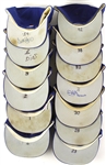 1992-97 New York Mets Game Worn Cap Collection - Lot of 13 w/ 4 Singed Including John Franco, Lance Johnson & More (MEARS LOA/JSA)