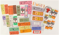 1966-83 NBA Ticket Stub Collection - Lot of 31