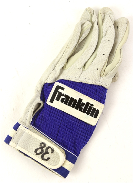 1986 Rick Aguilera New York Mets Signed Game Worn Batting Glove (MEARS LOA/JSA)