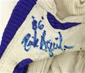 1986 Rick Aguilera New York Mets Signed Game Worn Batting Glove (MEARS LOA/JSA)