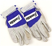 1999 Roger Cedeno New York Mets Signed Game Worn Batting Gloves (MEARS LOA)