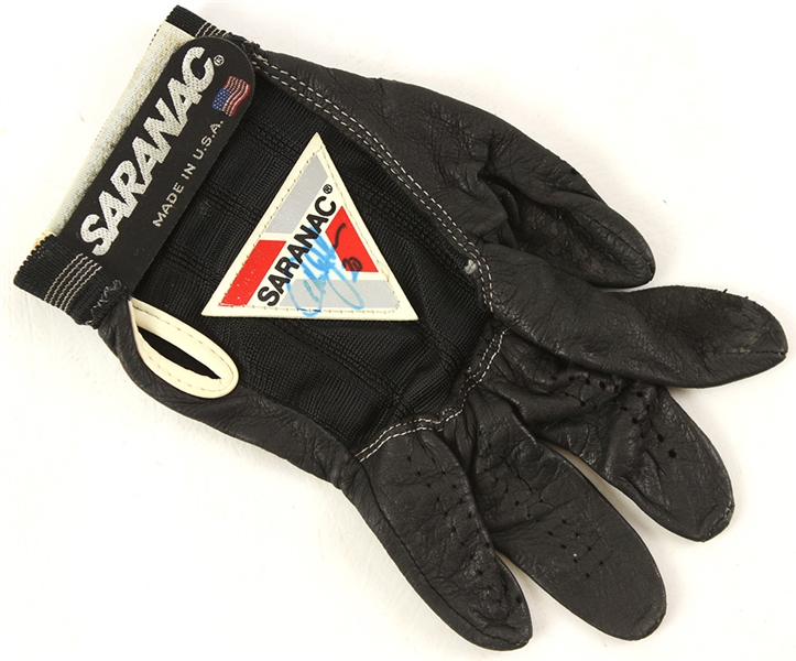 1985-93 Howard Johnson New York Mets Signed Game Worn Batting Glove (MEARS LOA/JSA)