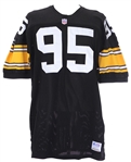 1995 Greg Lloyd Sr. Pittsburgh Steelers Black jersey (MEARS LOA)