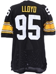 1995 Greg Lloyd Sr. Pittsburgh Steelers Black jersey (MEARS LOA)