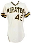 1983 John Candelaria Pittsburgh Pirates Game Worn Home Jersey (MEARS LOA, BPH LOA)