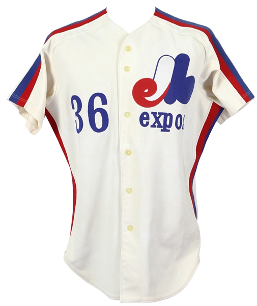 1982 Galen Cisco Montreal Expos Game Worn Home Jersey (MEARS LOA)