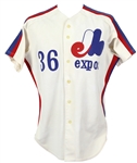 1982 Galen Cisco Montreal Expos Game Worn Home Jersey (MEARS LOA)