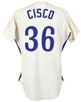 1982 Galen Cisco Montreal Expos Game Worn Home Jersey (MEARS LOA)