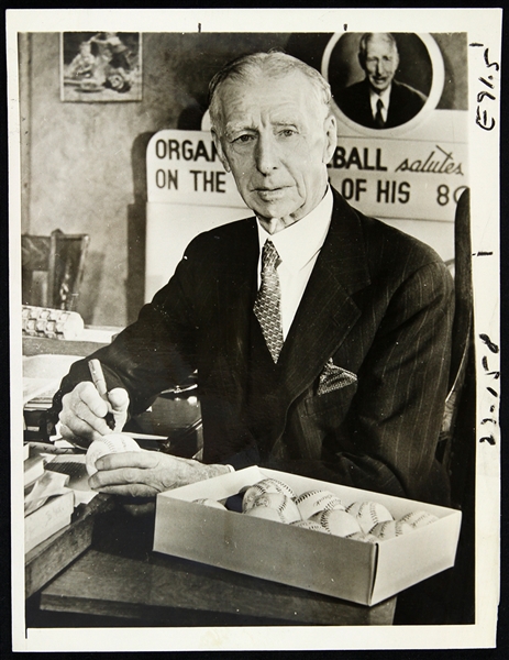 1943 Connie Mack Philadelphia Athletics 6" x 8" Original Photo