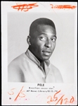 1970 Pele Brazilian Soccer Star 3.5" x 4.75" Original Photo