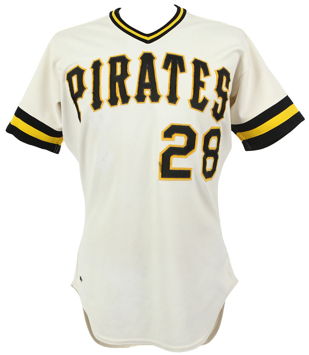 Lot Detail - Bill Robinson 1982 Pittsburgh Pirates Game Worn Home Jersey  (MEARS LOA)
