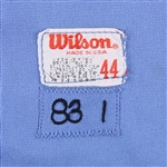 1983 Bill Robinson Philadelphia Phillies Autographed Game Worn Blue Jersey (MEARS LOA, JSA)