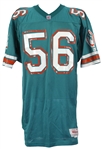 1980s John Offerdahl Miami Dolphins Game Worn Aqua Jersey (MEARS LOA)