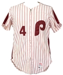 1982 Dave Bristol Philadelphia Phillies Game Worn Home Jersey (MEARS LOA)