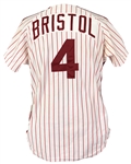1982 Dave Bristol Philadelphia Phillies Game Worn Home Jersey (MEARS LOA)