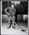 1947-48 Frank Eddolls New York Rangers 8" x 10" Original Photo 