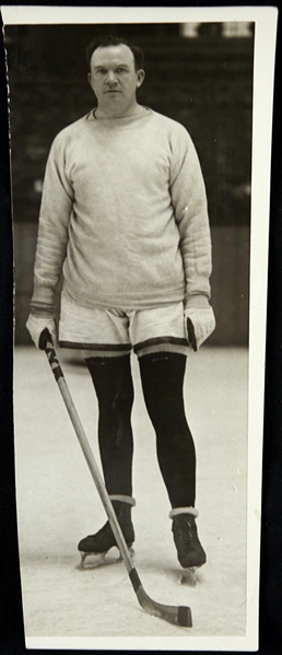 1924 Chippy Gaw Princeton Ice Hockey 3.25" x 8.5" Original Photo