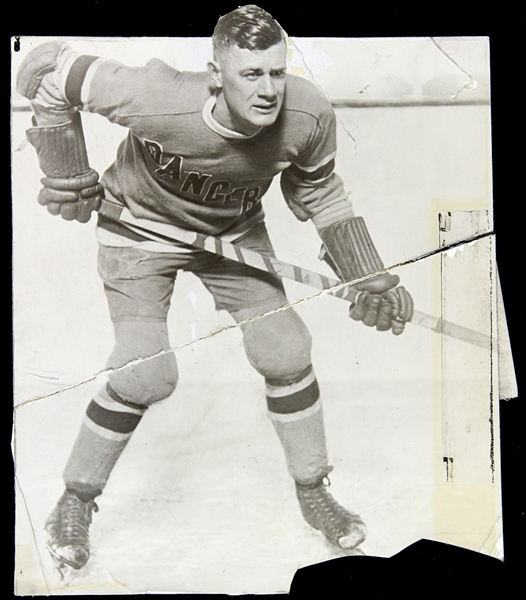 1932 Bum Cook New York Rangers 5.5" x 7" Original Photo